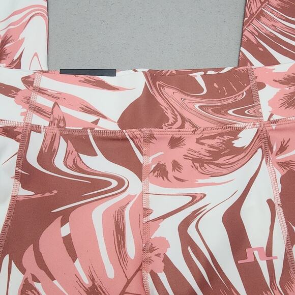J. Lindeberg Zena Hibiscus Pink Print‎ Leggings Ladies Small NWT - Picture 5 of 10